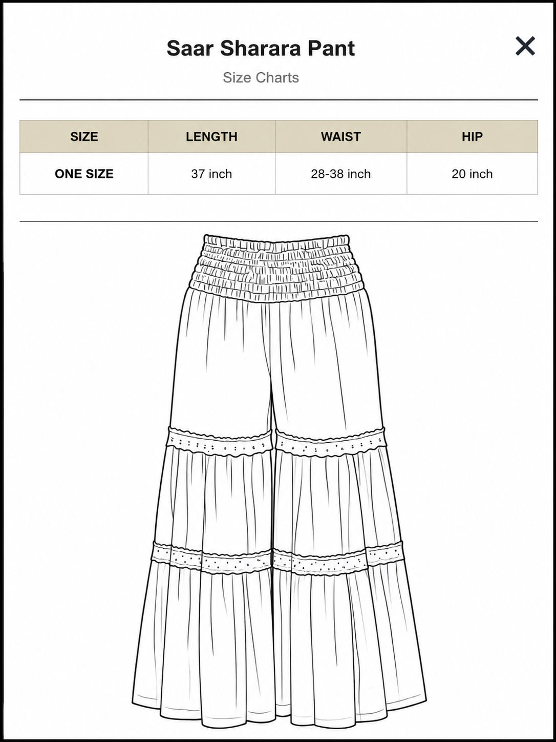 Saar Sharara Pant